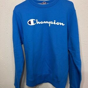 Champion Men's Small power blend Blue crewneck sweatshirt
